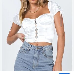 White Princess Polly top